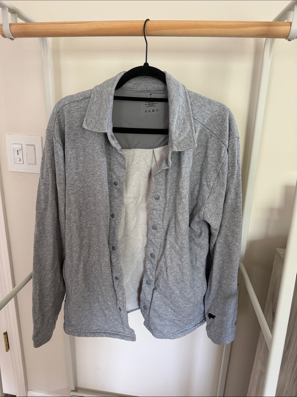 Othr Lightweight Shirt Jacket in Light Gray